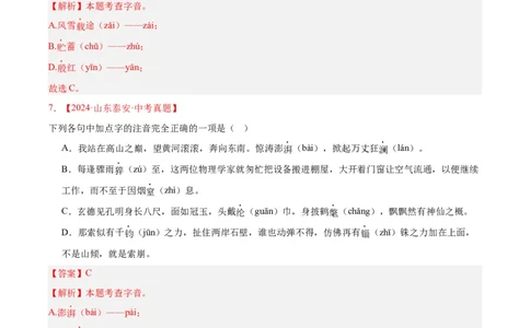 专题01字音字形(解析版)_2023-2025《3年中考1年模拟真题分类汇编》语文