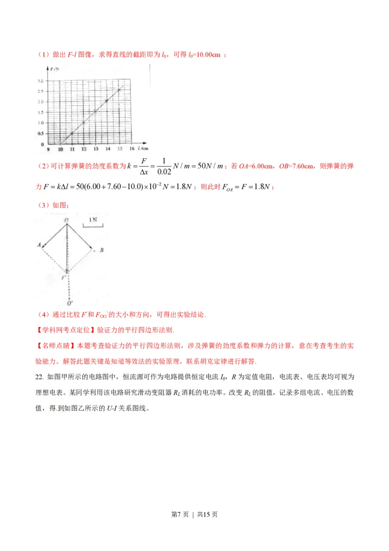 2015年高考物理试卷（山东）（解析卷）_物理历年高考真题_新&middot;PDF版2008-2025&middot;高考物理真题_物理（按试卷类型分类）2008-2025_自主命题卷&middot;物理（2008-2025）