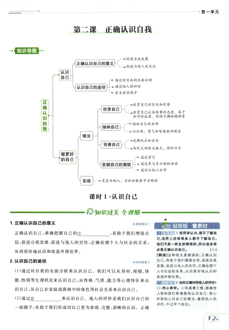 2026版《初中必刷题》道法RJ7上狂K重点_A007初中必刷合集2_A039初中必刷题合集_7上_2026版《初中必刷题》道法RJ7上