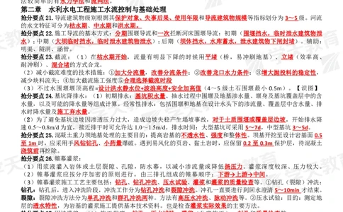01.2025一建《水利》考前10页纸（完整版）_2026年一级建造师_2026年一建水利_2025年一建水利SVIP_04-冲刺串讲✿考点强化✿小灶集训_55-水利《考前密训班》王澜XT_--配套讲义--