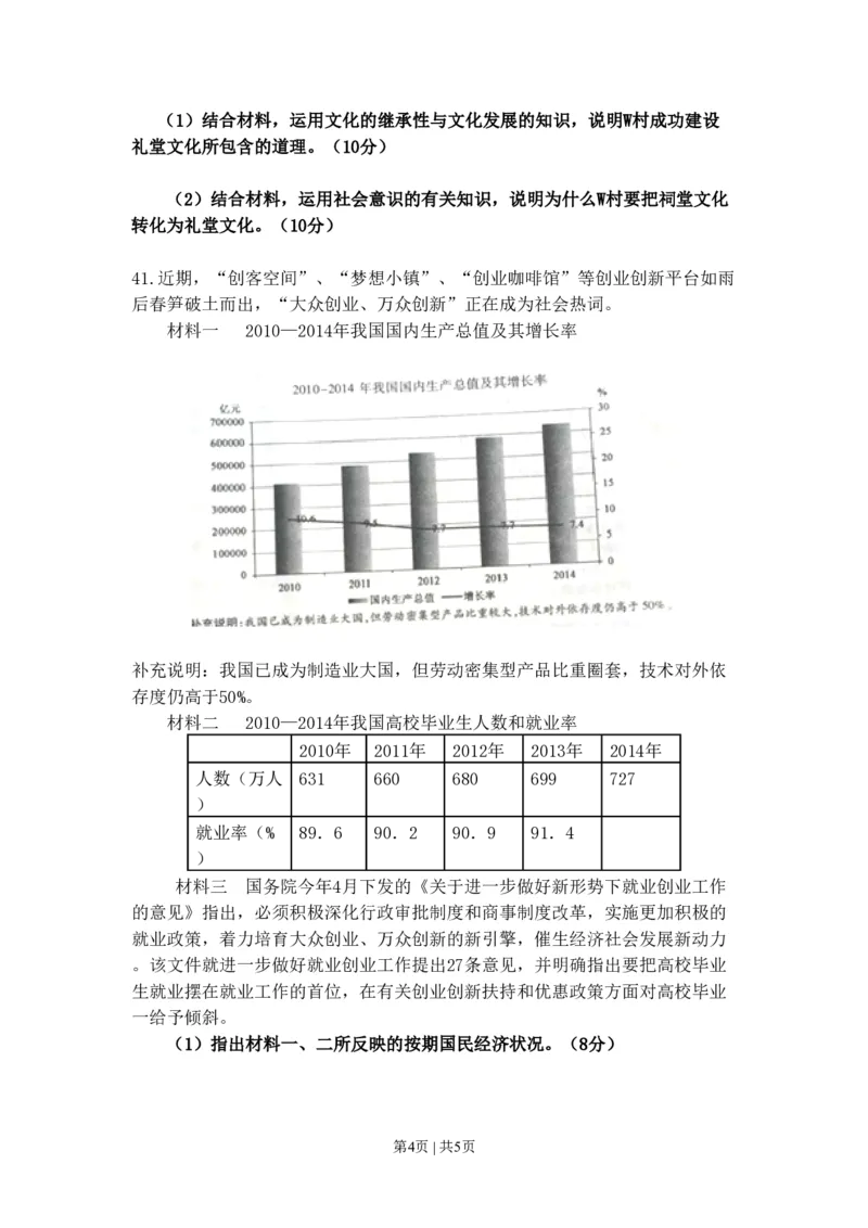 2015年高考政治试卷（浙江）（6月）（空白卷）_政治历年高考真题_新&middot;PDF版2008-2025&middot;高考政治真题_政治（按试卷类型分类）2008-2025_自主命题卷&middot;政治（2008-2025）