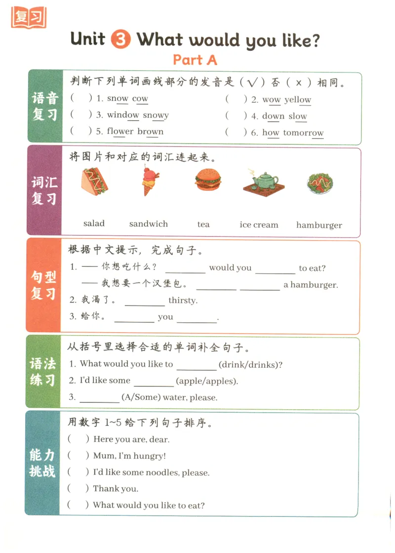 25秋英语课堂笔记人教pep版-5年级上册-预习复习单_25秋英语课堂笔记人教pep版-5年级上册