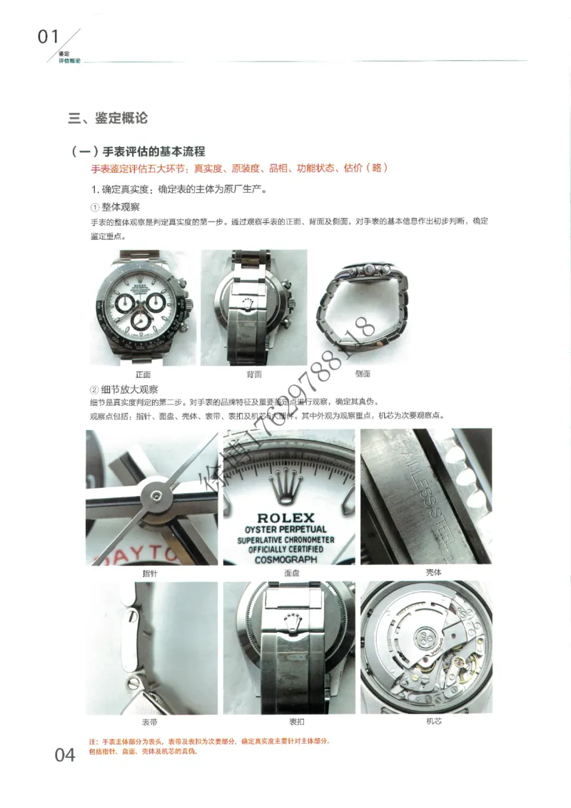 奢侈品名表_X017-奢侈品鉴定教程最新合集_5、寄卖行鉴定全套手册合集6套_手表鉴定资料