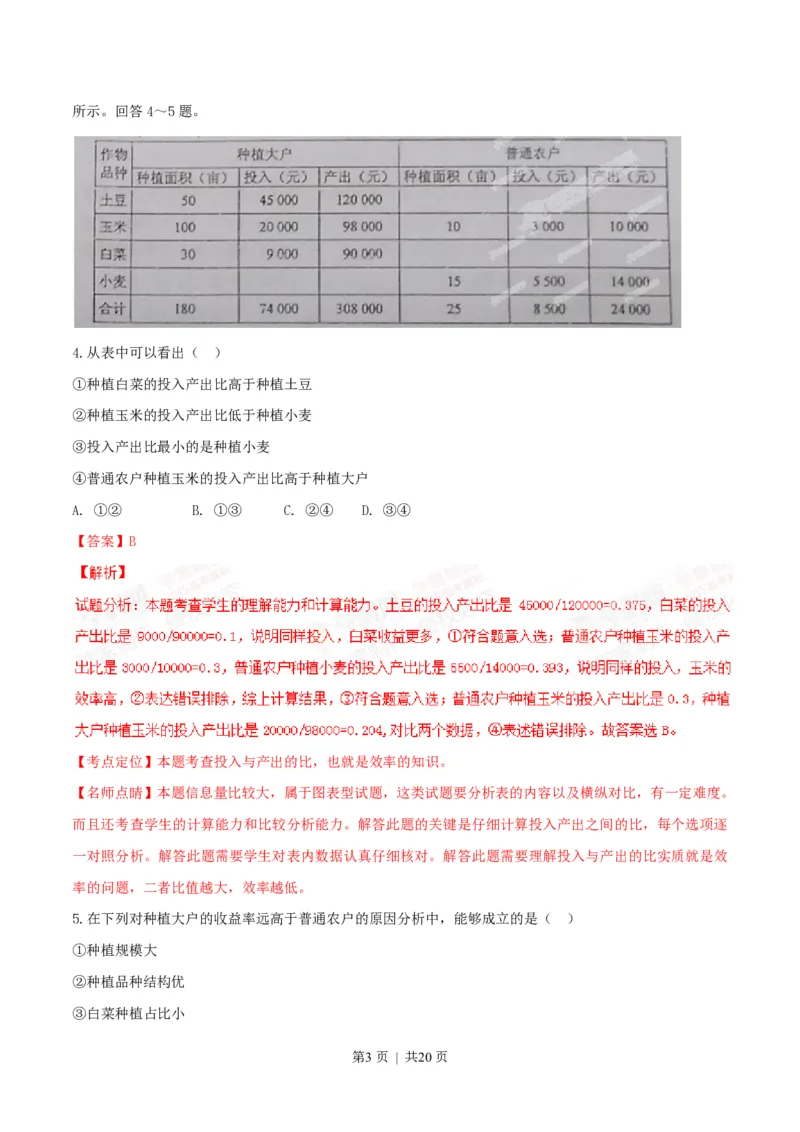 2015年高考政治试卷（海南）（解析卷）_政治历年高考真题_新&middot;PDF版2008-2025&middot;高考政治真题_政治（按试卷类型分类）2008-2025_自主命题卷&middot;政治（2008-2025）_海南自主命题&middot;政治（2008-2024）
