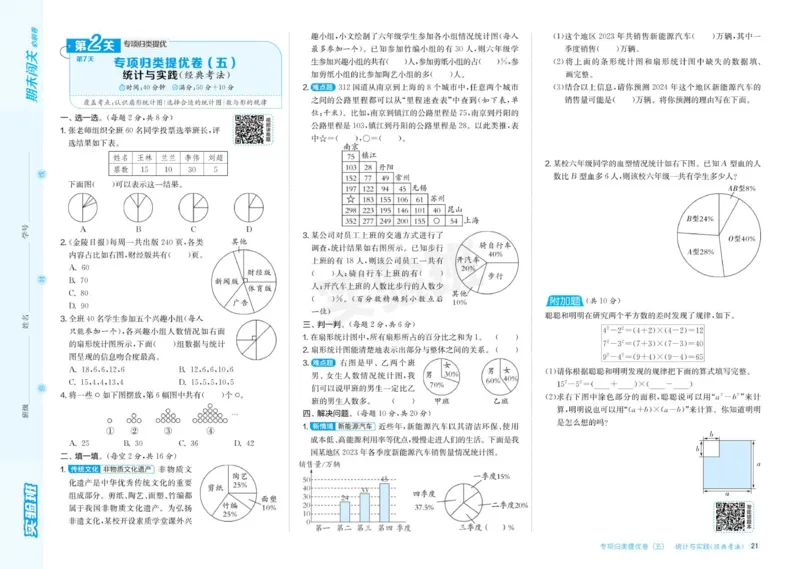 24秋人教版数学6年级上册《实验班期末必刷卷》_2024年人教版小学数学一二三四五六年级上册下册期中期末试a0747_小学全科《同步练习+精品试卷》打包下载（1-6年级单元月考期中期末试卷）
