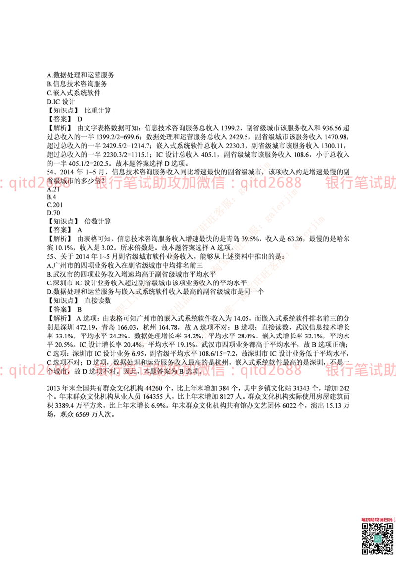 邮政银行2015招聘笔试真题及答案解析_2025春招题库汇总_银行题库-1_银行全套上岸资料_各银行笔试真题_邮储上岸资料_邮储银行真题