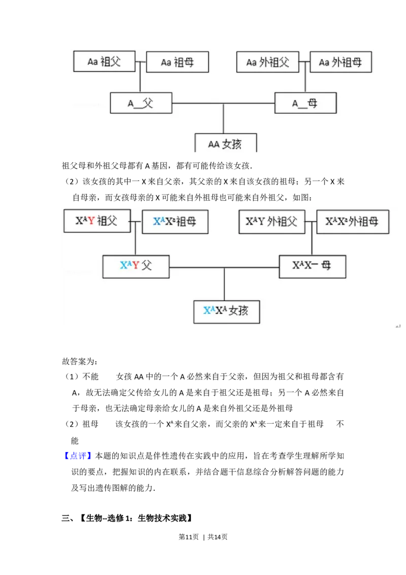 2015年高考生物试卷（新课标Ⅱ）（解析卷）_生物历年高考真题_新&middot;Word版2008-2025&middot;高考生物真题_生物（按年份分类）2008-2025_2015&middot;高考生物真题