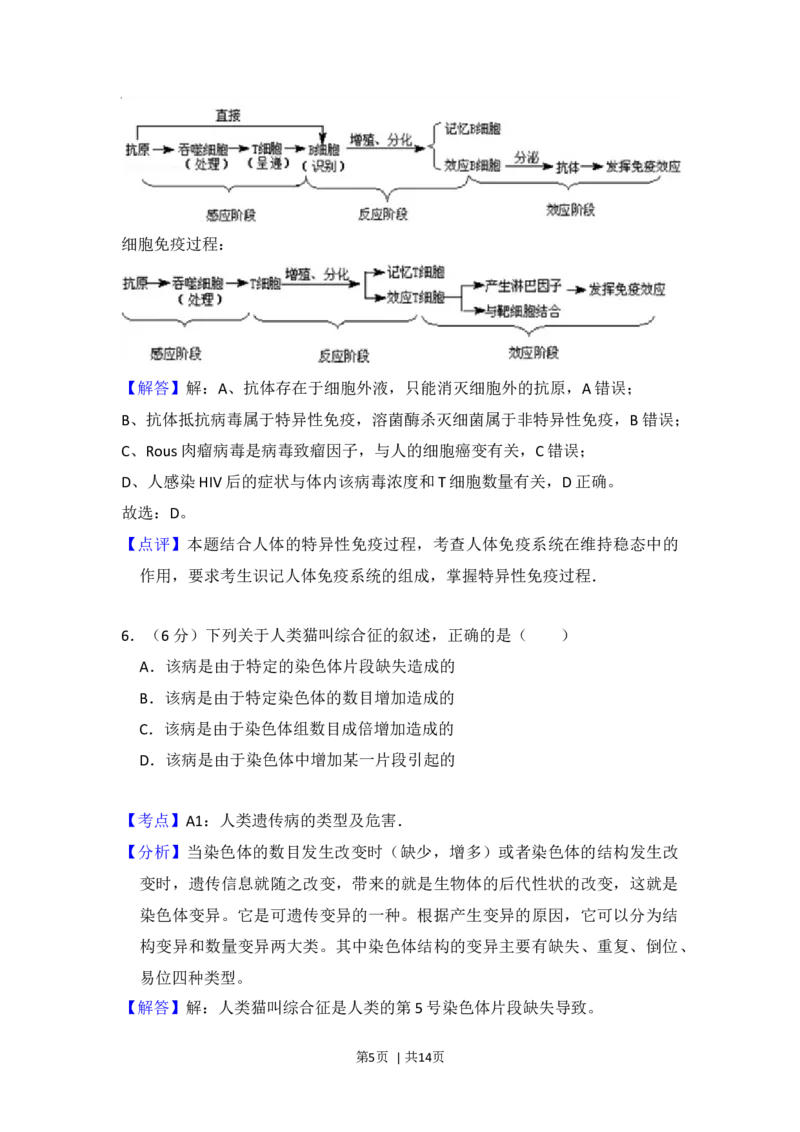 2015年高考生物试卷（新课标Ⅱ）（解析卷）_生物历年高考真题_新&middot;Word版2008-2025&middot;高考生物真题_生物（按年份分类）2008-2025_2015&middot;高考生物真题