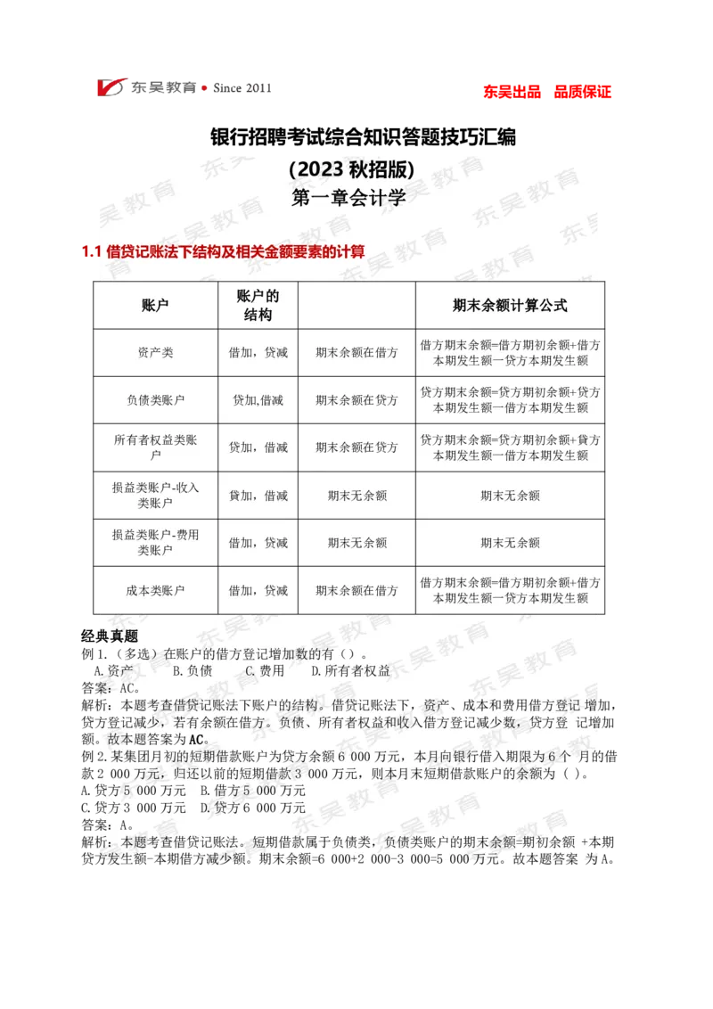 银行考试综合知识答题技巧汇编_2025春招题库汇总_银行题库-1_银行全套上岸资料_讲义+题库+冲刺_01、考点冲刺汇总（考前冲刺必看）