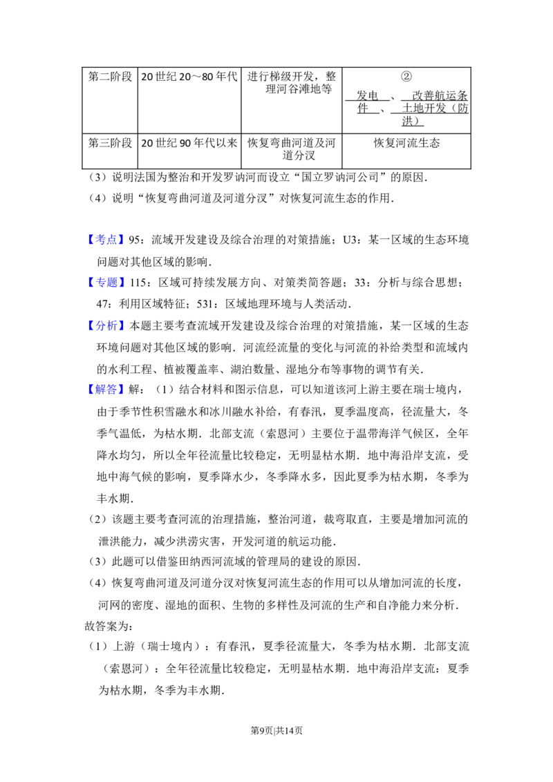 2016年高考地理试卷（新课标Ⅱ）（解析卷）_地理历年高考真题_新&middot;Word版2008-2025&middot;高考地理真题_地理（按年份分类）2008-2025_2016&middot;地理高考真题