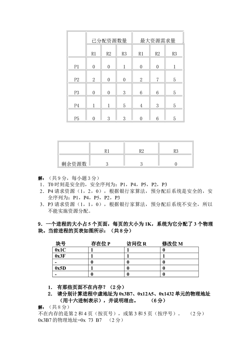 计算机操作系统试题_三桶油_中国石油_中石油笔试_笔试。！_7-专业测试部分（仅需看自己专业即可）_3.5计算机知识_1计算机基础、操作系统、体系组成与结构_2操作系统