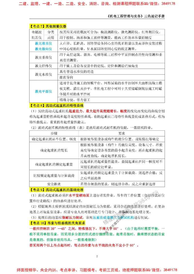 2025年一级建造师《机电工程管理与实务》三色速记手册_2026年一级建造师_2026年一建机电_2025年一建机电SVIP_01-精华文档✿电子教材✿历年真题_29-机电《三色速记手册》SMR推荐