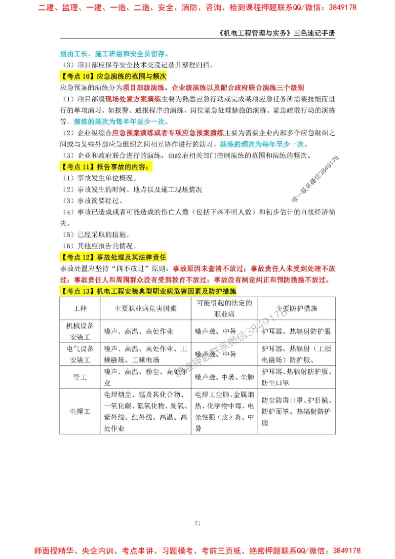 2025年一级建造师《机电工程管理与实务》三色速记手册_2026年一级建造师_2026年一建机电_2025年一建机电SVIP_01-精华文档✿电子教材✿历年真题_29-机电《三色速记手册》SMR推荐