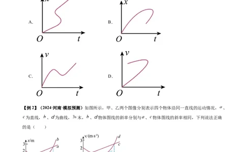 专题02运动学图像、多过程运动模型及追击相遇（原卷版）_2025高中物理模型方法技巧高三复习专题练习讲义_新版高考物理模型与方法