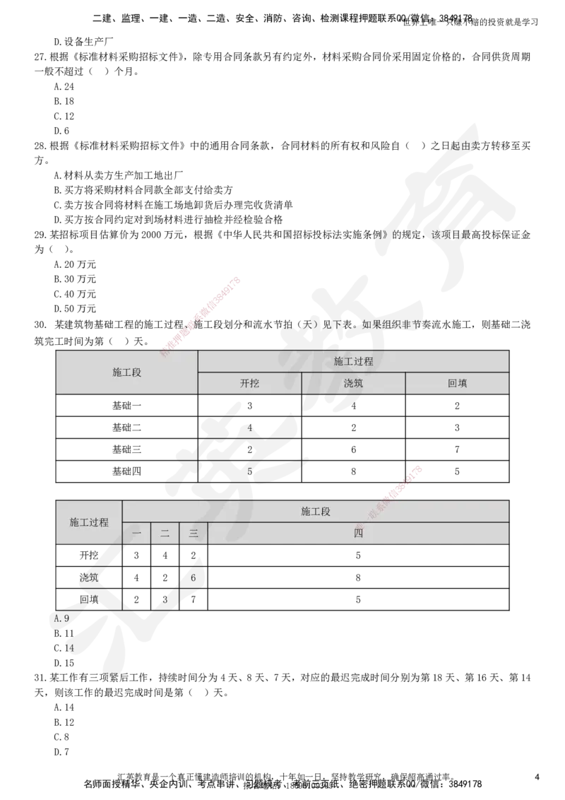 2025一建《管理》押题卷（二）_2026年一级建造师_2026年一建管理_2025年一建管理SVIP_05-考前密训✿央企特训✿机构普押_17-管理《考前模考卷》HY