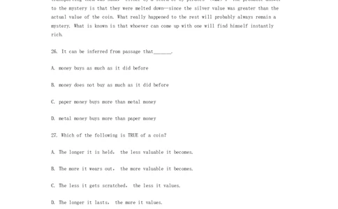 英语专项深度练习&mdash;&mdash;阅读理解(八)_三桶油_中国石油_中石油笔试_笔试。！_7-专业测试部分（仅需看自己专业即可）_3.7英语_3.英语阅读理解