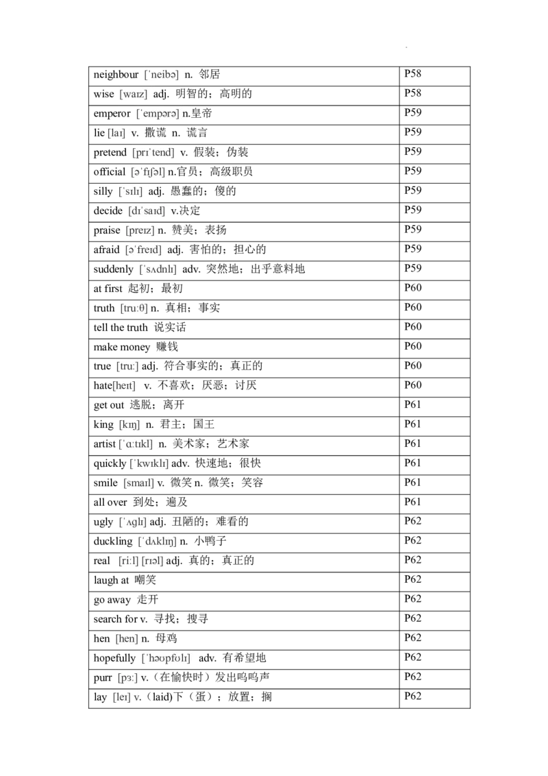 2024-2025学年人教版英语七年级下册各单元单词（背诵版）_初中英语新版_最新人教版英语七年级下册_七下英语2025版_05.2025春英语人教7下单词表+默写_新七下人教版默写