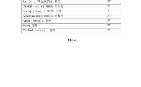 2024-2025学年人教版英语七年级下册各单元单词（背诵版）_初中英语新版_最新人教版英语七年级下册_七下英语2025版_05.2025春英语人教7下单词表+默写_新七下人教版默写