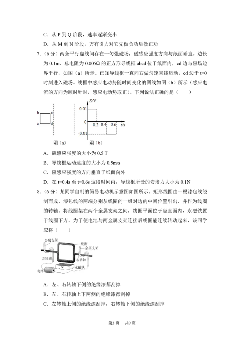 2017年高考物理试卷（新课标Ⅱ）（空白卷）_物理历年高考真题_新&middot;PDF版2008-2025&middot;高考物理真题_物理（按省份分类）2008-2025_2008-2025&middot;（甘肃）物理高考真题
