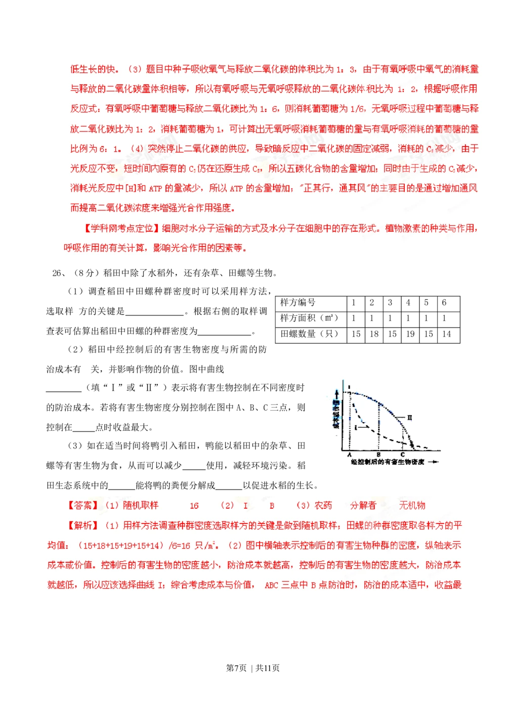 2013年高考生物试卷（山东）（解析卷）_生物历年高考真题_新&middot;Word版2008-2025&middot;高考生物真题_生物（按试卷类型分类）2008-2025_自主命题卷&middot;生物（2008-2025）