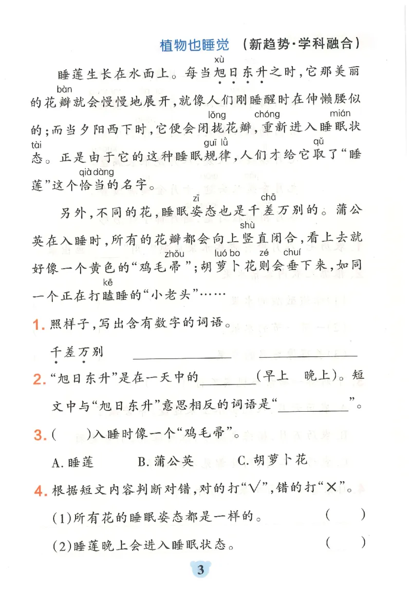 25秋《学霸冲A卷》2年级上册语文同步阅读_25秋《小学学霸冲A卷》语文1-6_25秋《小学学霸冲A卷》语文2上