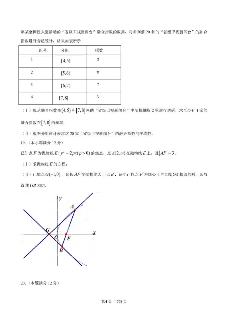 2015年高考数学试卷（文）（福建）（空白卷）_历年高考真题合集_数学历年高考真题_新&middot;PDF版2008-2025&middot;高考数学真题_数学（按试卷类型分类）2008-2025_自主命题卷&middot;数学（2008-2025）