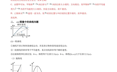 专题01运动学常见的图像分析（解析版）_2025高中物理模型方法技巧高三复习专题练习讲义_高考物理图像与方法