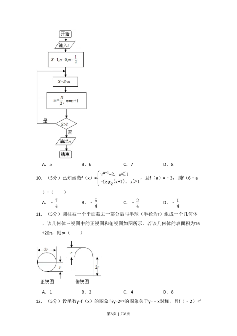 2015年高考数学试卷（文）（新课标Ⅰ）（空白卷）_历年高考真题合集_数学历年高考真题_新&middot;PDF版2008-2025&middot;高考数学真题_数学（按省份分类）2008-2025_2008-2025&middot;（河北）数学高考真题