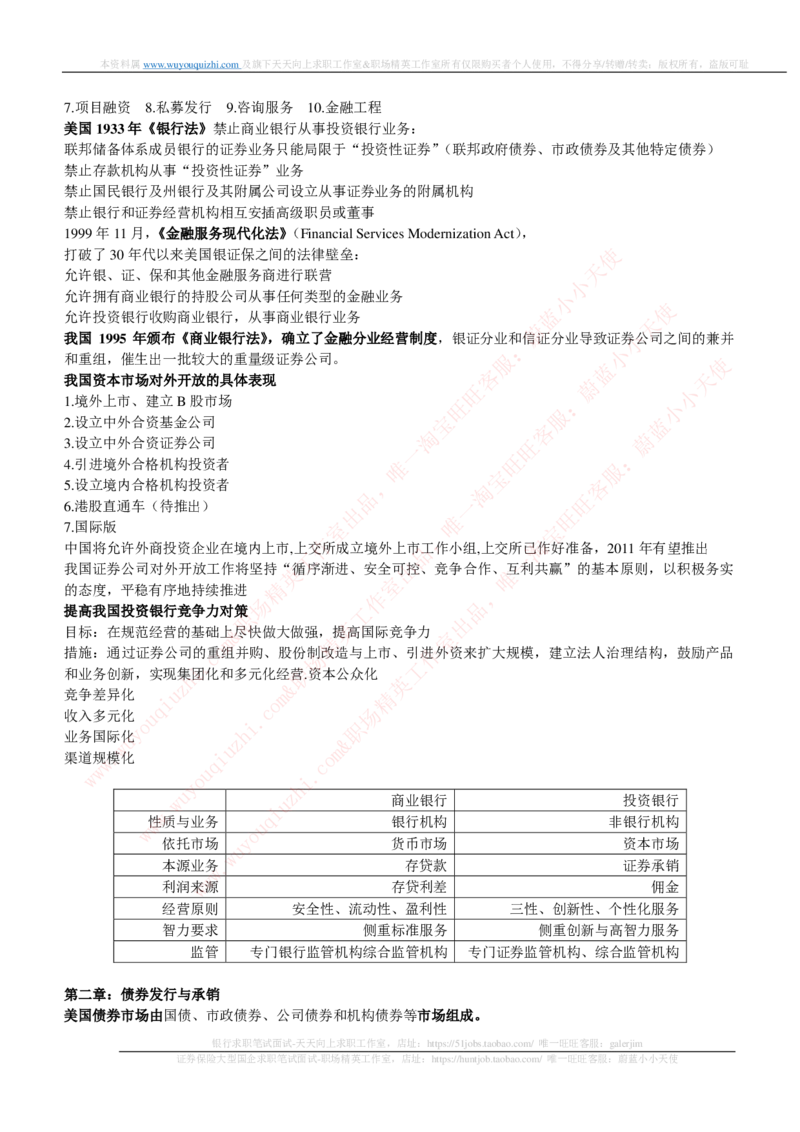 证券基金类-投资银行学完整知识点_2025春招题库汇总_券商-基金题库-1_05基金券商汇总_中信证券_中信证券笔试_证券投资专业知识复习知识点讲义整理