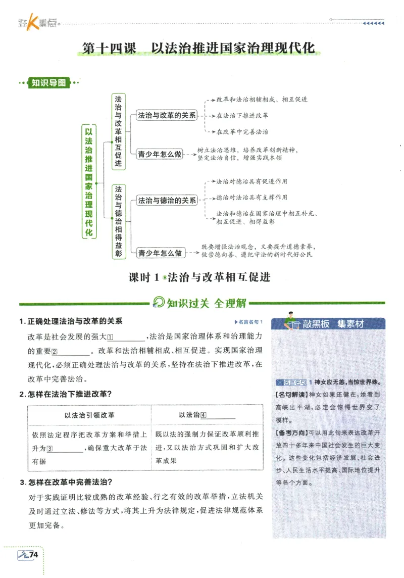 2026春《初中必刷题》道法RJ8下狂K重点_2026春《初中必刷题》道法RJ8下