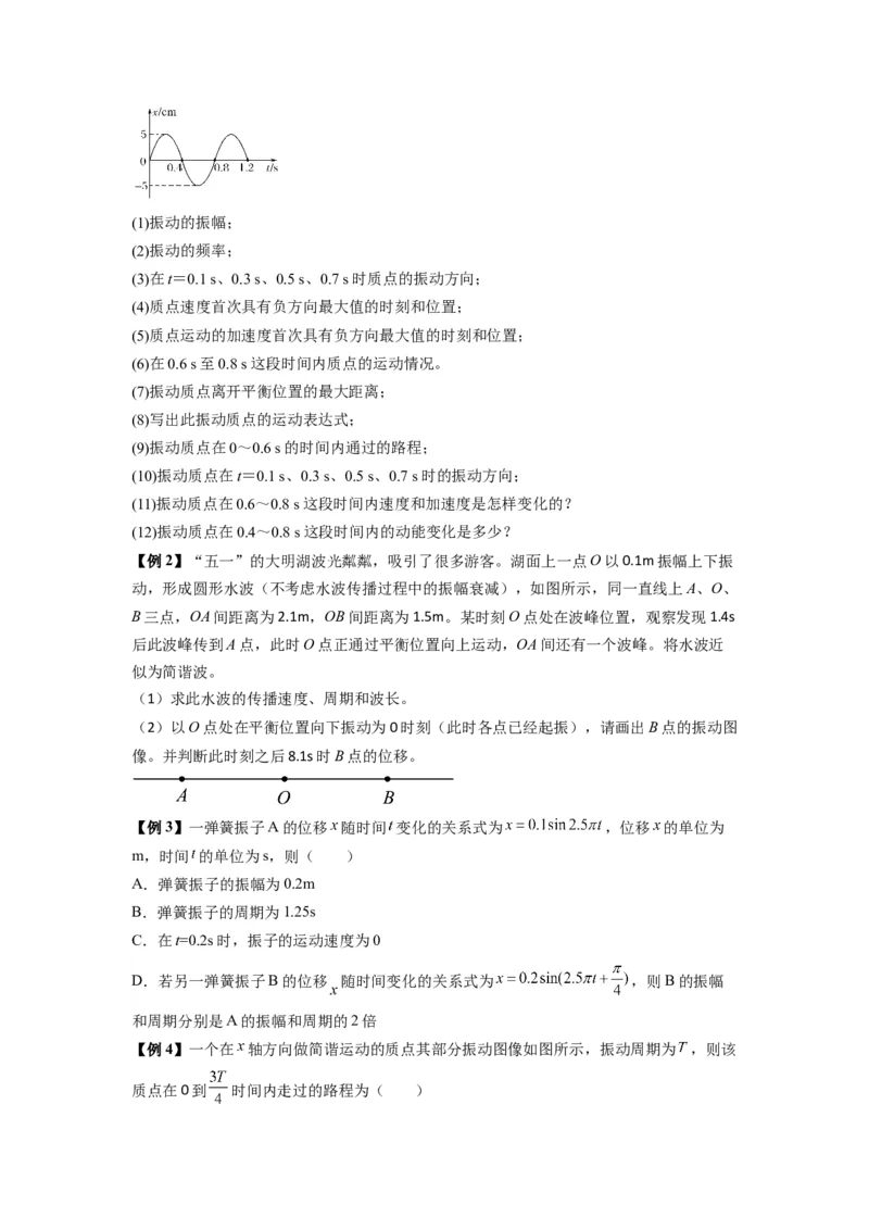 专题18机械振动（原卷版）_2025高中物理模型方法技巧高三复习专题练习讲义_新版高考物理模型与方法