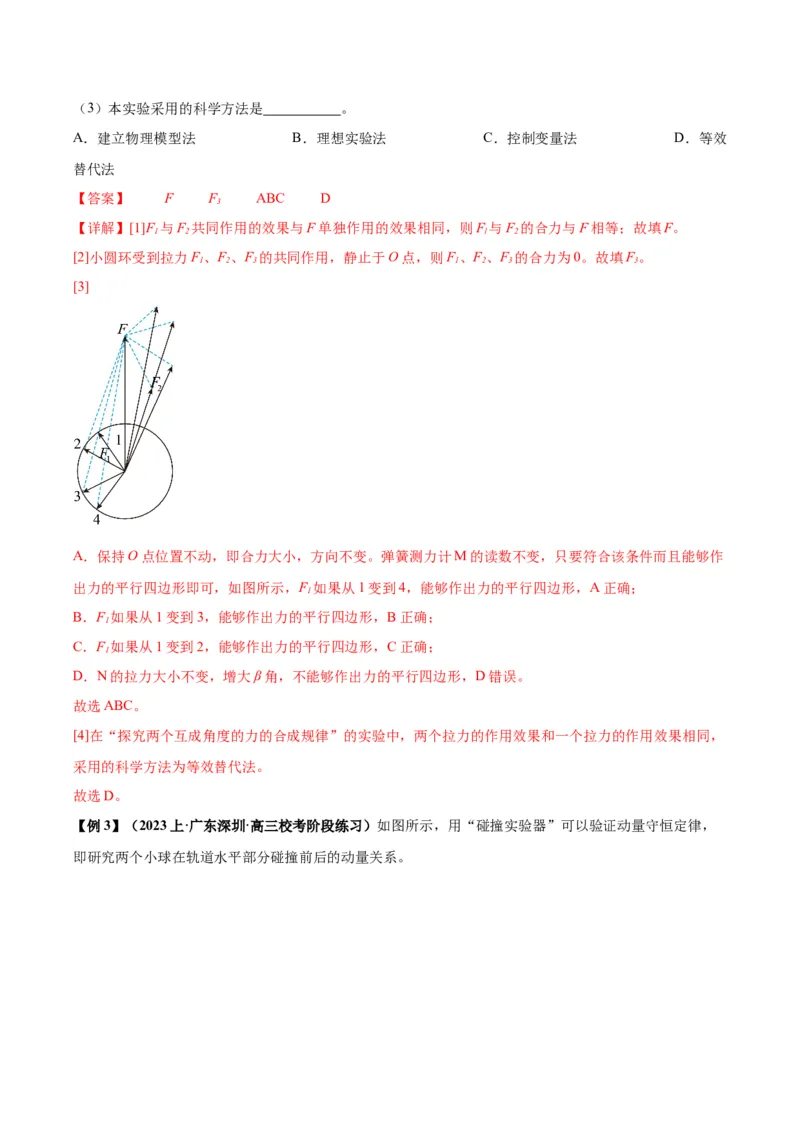 专题02力学实验通性通法讲解（解析版）_2025高中物理模型方法技巧高三复习专题练习讲义_高考物理备考技巧