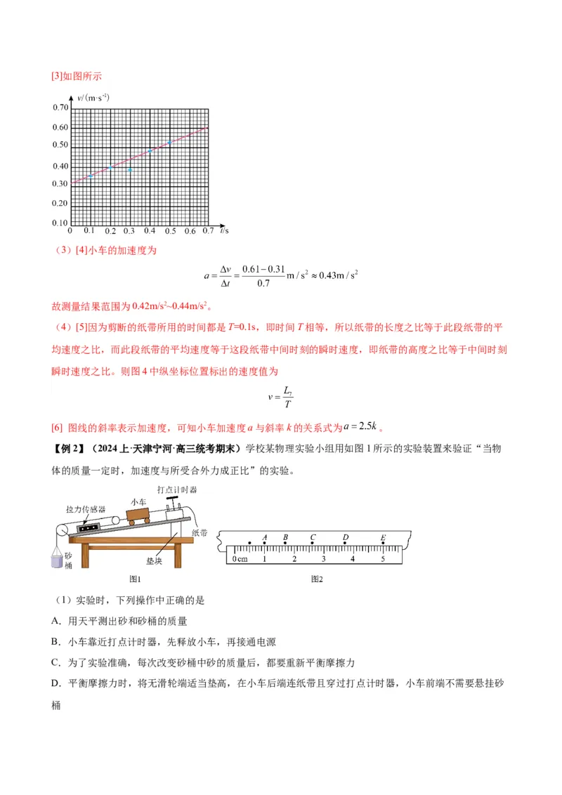 专题02力学实验通性通法讲解（解析版）_2025高中物理模型方法技巧高三复习专题练习讲义_高考物理备考技巧