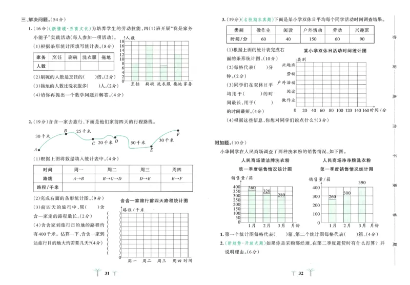25秋《学霸冲A卷》4年级上册数学人教版_25秋《小学学霸冲A卷》数学人教版1-6_25秋《小学学霸冲A卷》数学RJ4上