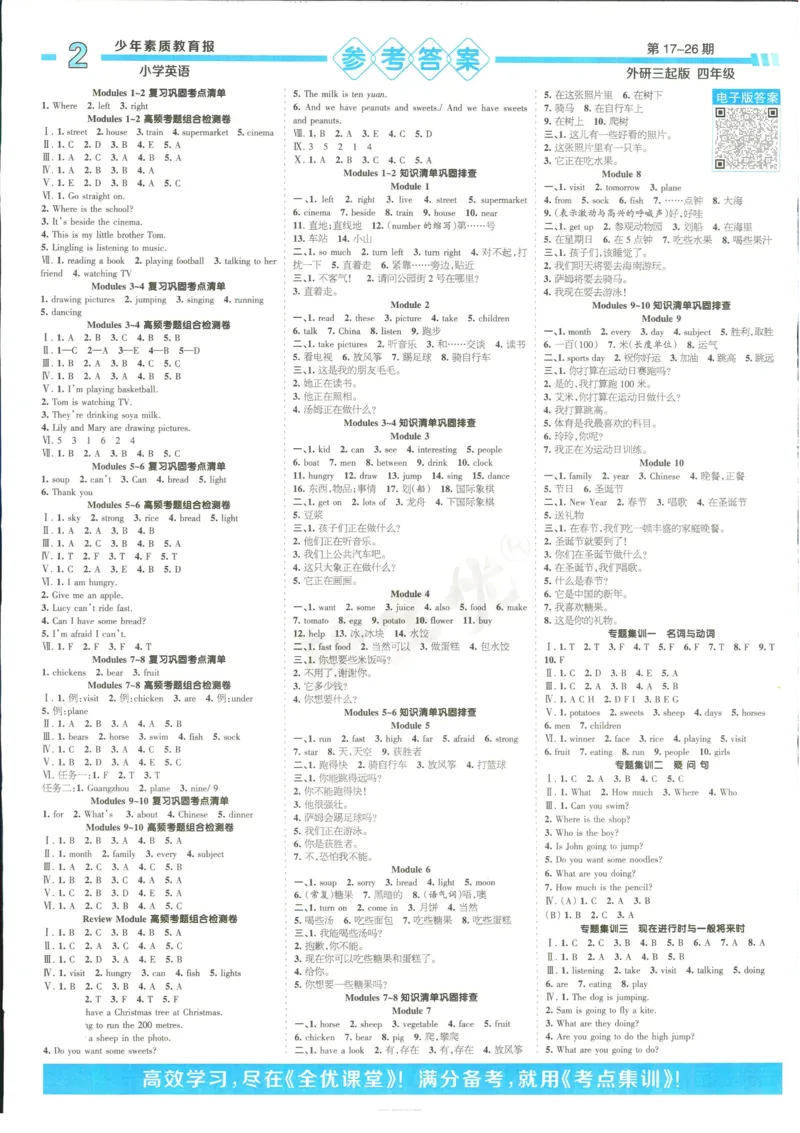 15天满分备考-4年级上册英语外研版(1)_2024年人教版小学数学一二三四五六年级上册下册期中期末试a0747_小学全科《同步练习+精品试卷》打包下载（1-6年级单元月考期中期末试卷）