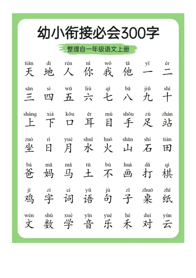 0003幼小衔接必会拼音+识字(1)_幼小衔接语文