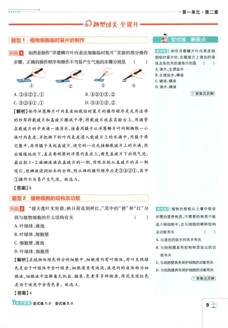 2026版《初中必刷题》生物RJ7上狂K重点_A007初中必刷合集2_A039初中必刷题合集_7上_2026版《初中必刷题》生物RJ7上