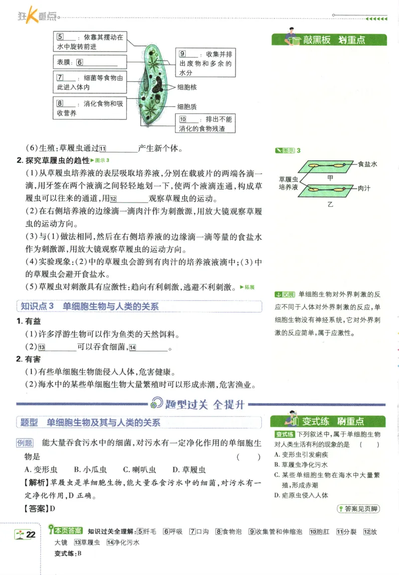 2026版《初中必刷题》生物RJ7上狂K重点_A007初中必刷合集2_A039初中必刷题合集_7上_2026版《初中必刷题》生物RJ7上