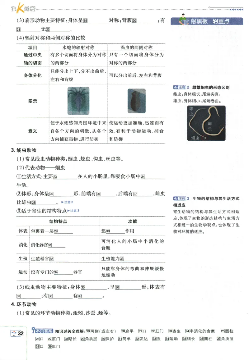 2026版《初中必刷题》生物RJ7上狂K重点_A007初中必刷合集2_A039初中必刷题合集_7上_2026版《初中必刷题》生物RJ7上