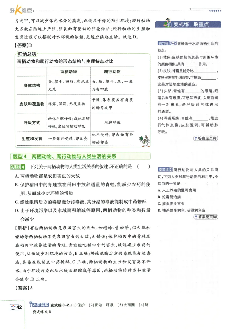 2026版《初中必刷题》生物RJ7上狂K重点_A007初中必刷合集2_A039初中必刷题合集_7上_2026版《初中必刷题》生物RJ7上