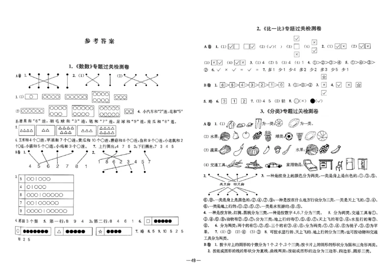 26版《小学奥数专题突破AB卷》1年级_25版《小学奥数专题突破AB卷》