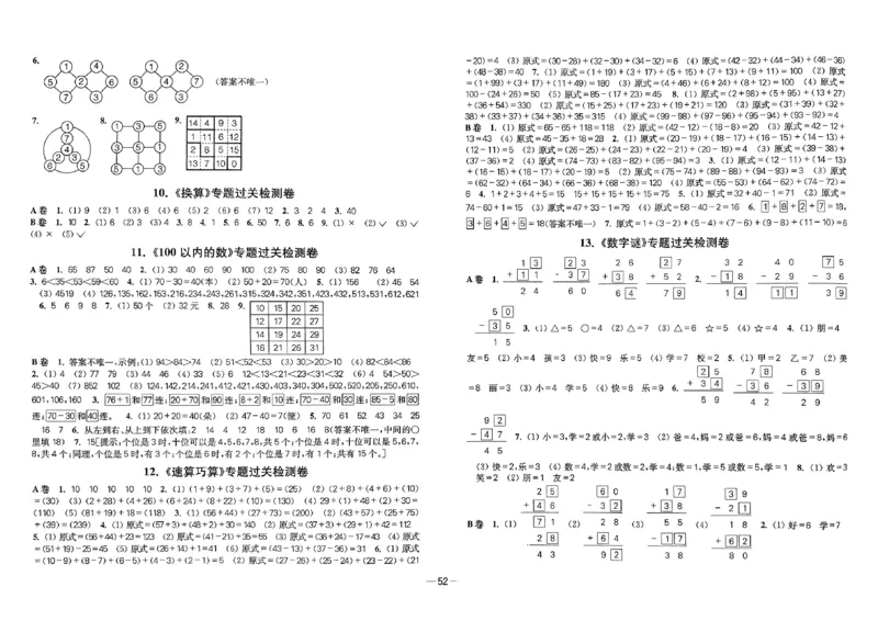 26版《小学奥数专题突破AB卷》1年级_25版《小学奥数专题突破AB卷》