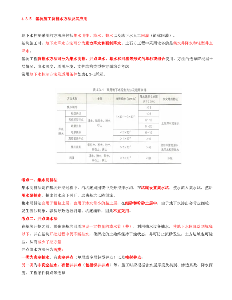 07.18-第1篇-第4章-4.3.5-基坑施工防排水方法及其应用_2026年一级建造师_2026年一建矿业_2025年一建矿业SVIP_02-基础精讲✿高端面授✿深度强化_16-矿业《天一精讲班》顾士东KL