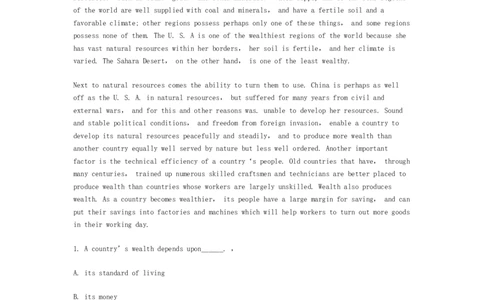 英语专项深度练习&mdash;&mdash;阅读理解(一)_2025春招题库汇总_国企题库_中国烟草_3Yancao笔试专业完整知识点（仅需看本专业）_3.7英语_3.英语阅读理解