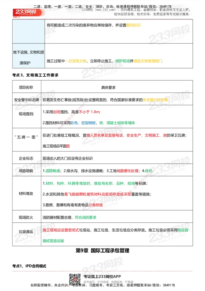 233-管理-四色笔记_2026年一级建造师_2026年一建管理_2025年一建管理SVIP_01-精华文档✿电子教材✿历年真题_45-管理《模考大赛试卷+四色笔记》233