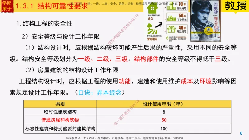 07-结构可靠性要求_2026年一级建造师_2026年一建建筑_2025年一建建筑SVIP_02-基础精讲✿高端面授✿深度强化_08-建筑《超级精讲班》栗子XJ_25精讲讲义