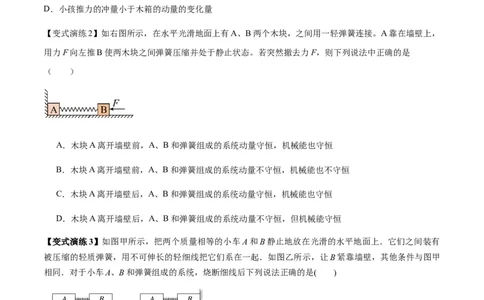 专题15动量守恒定律及其应用（原卷版）_2025高中物理模型方法技巧高三复习专题练习讲义_新版高考物理模型与方法