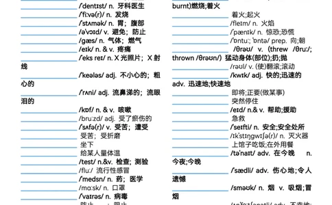 2026春人教版英语八下单词表（参考版）默写版_初中英语新版_最新人教版英语八年级下册_2026春新人教版八下（更新中）_04单词背诵默写8个表（全）_背诵默写表