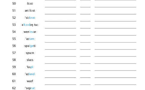 2025秋人教版八年级上册英语U5音标默单词单词默写_初中英语新版_最新人教版英语八年级上册_新版_初中英语8上新更新第三套可选择_10单词默写+字帖_单词表