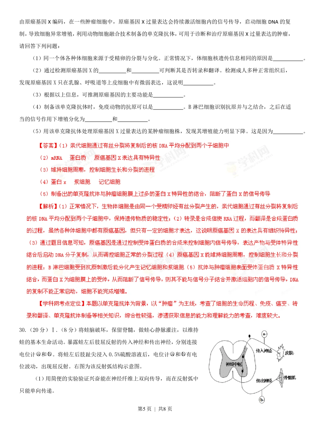 2013年高考生物试卷（安徽）（解析卷）_生物历年高考真题_新&middot;PDF版2008-2025&middot;高考生物真题_生物（按省份分类）2008-2025_2012-2025&middot;（安徽）生物高考真题